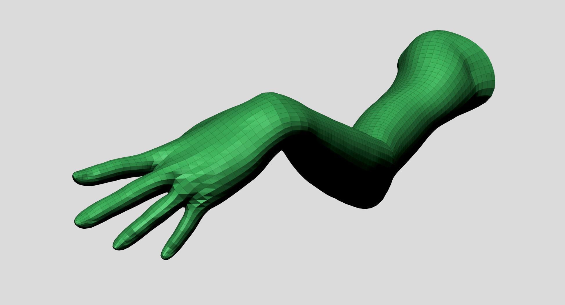 Female Arm 3D model_14