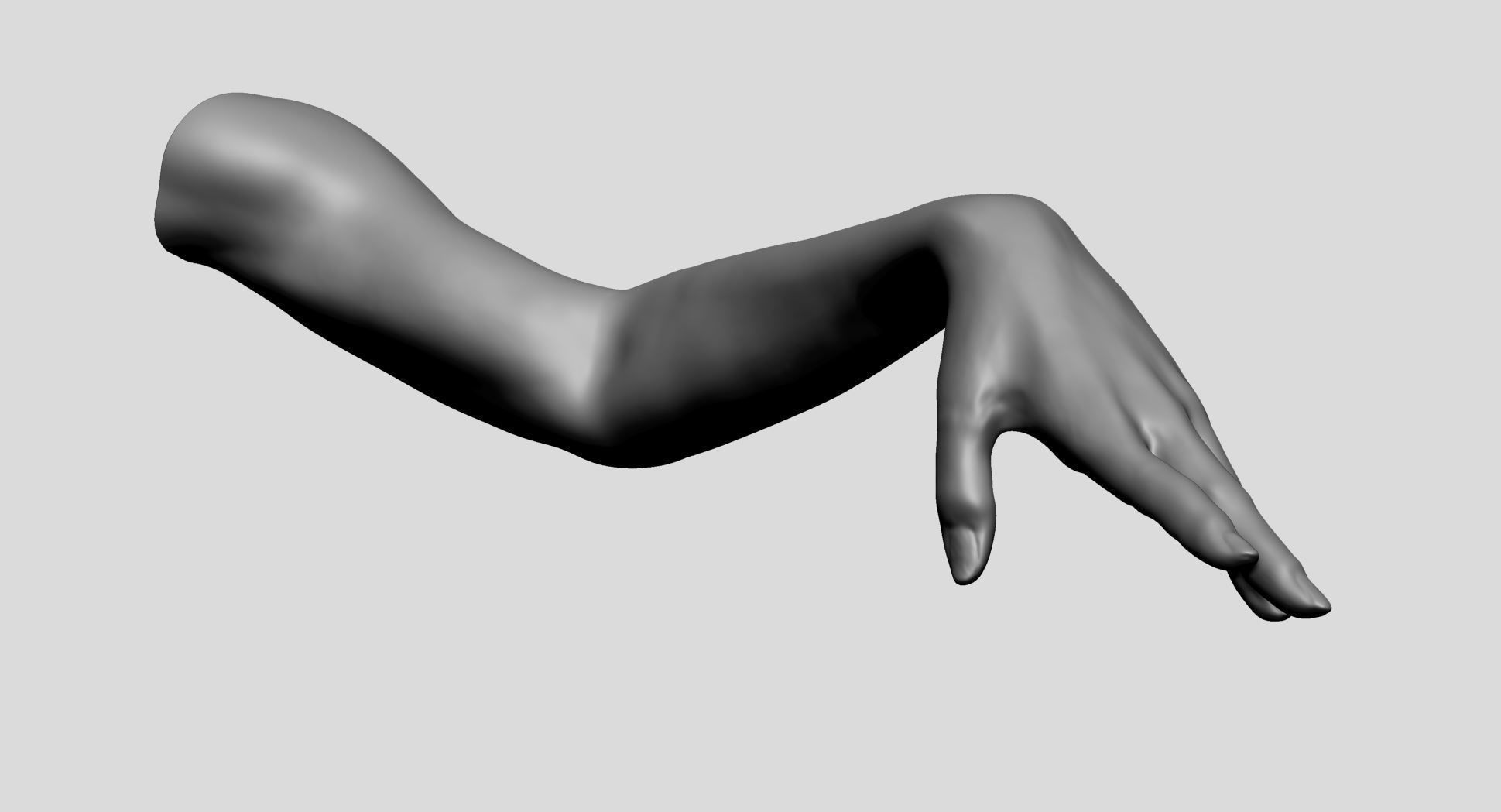 Female Arm 3D model_11