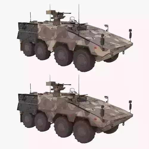APC Boxer Desert Clean and Dirt 3D model APC Boxer Desert Clean and Dirt 3D model