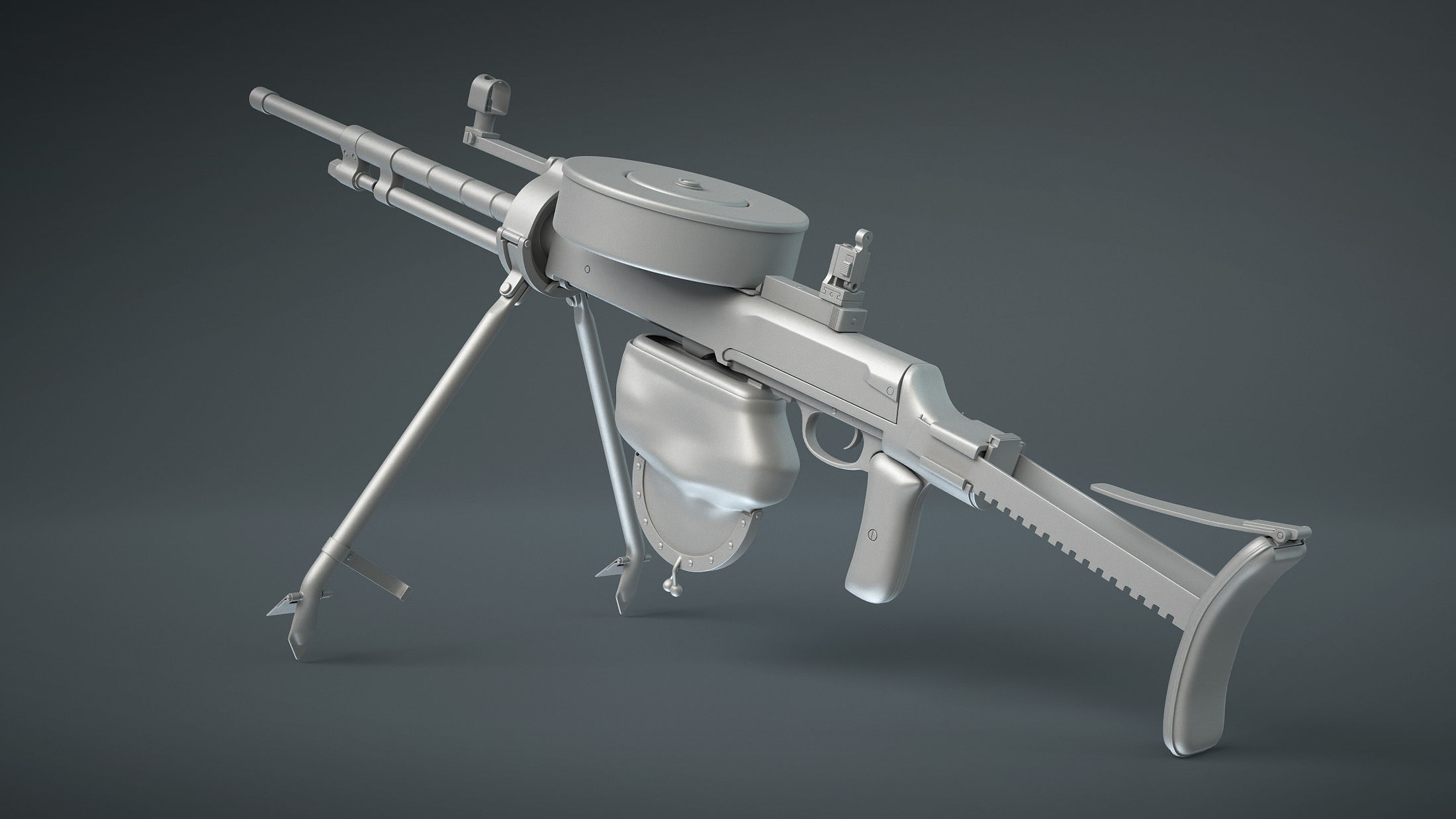 DT-29 Tank Machine Gun 3D model_5
