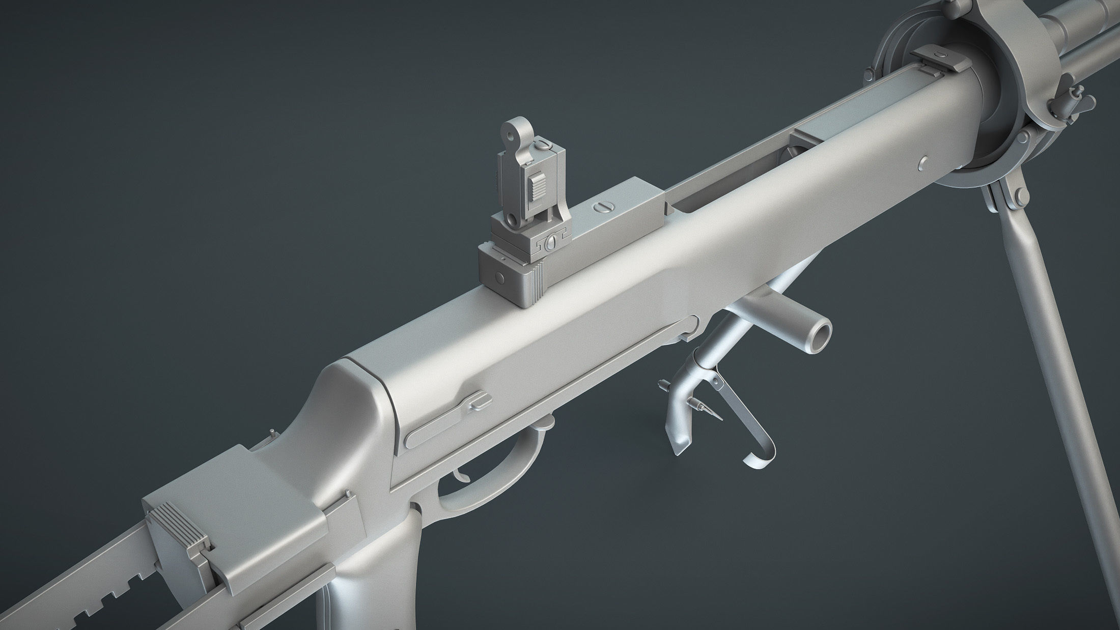 DT-29 Tank Machine Gun 3D model_8