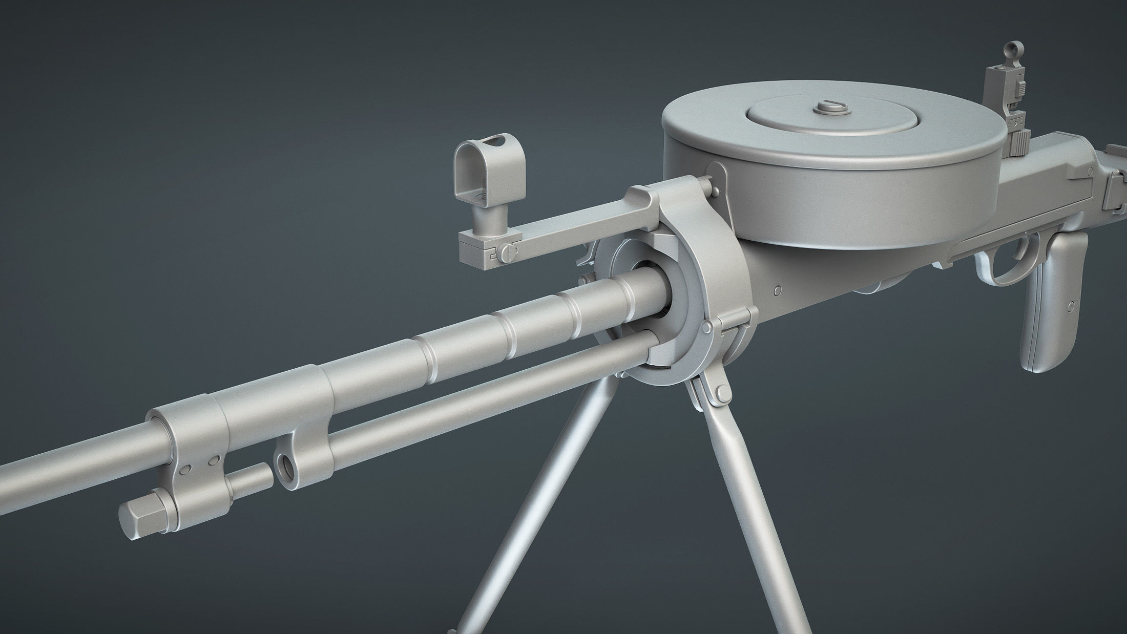 DT-29 Tank Machine Gun 3D model_7