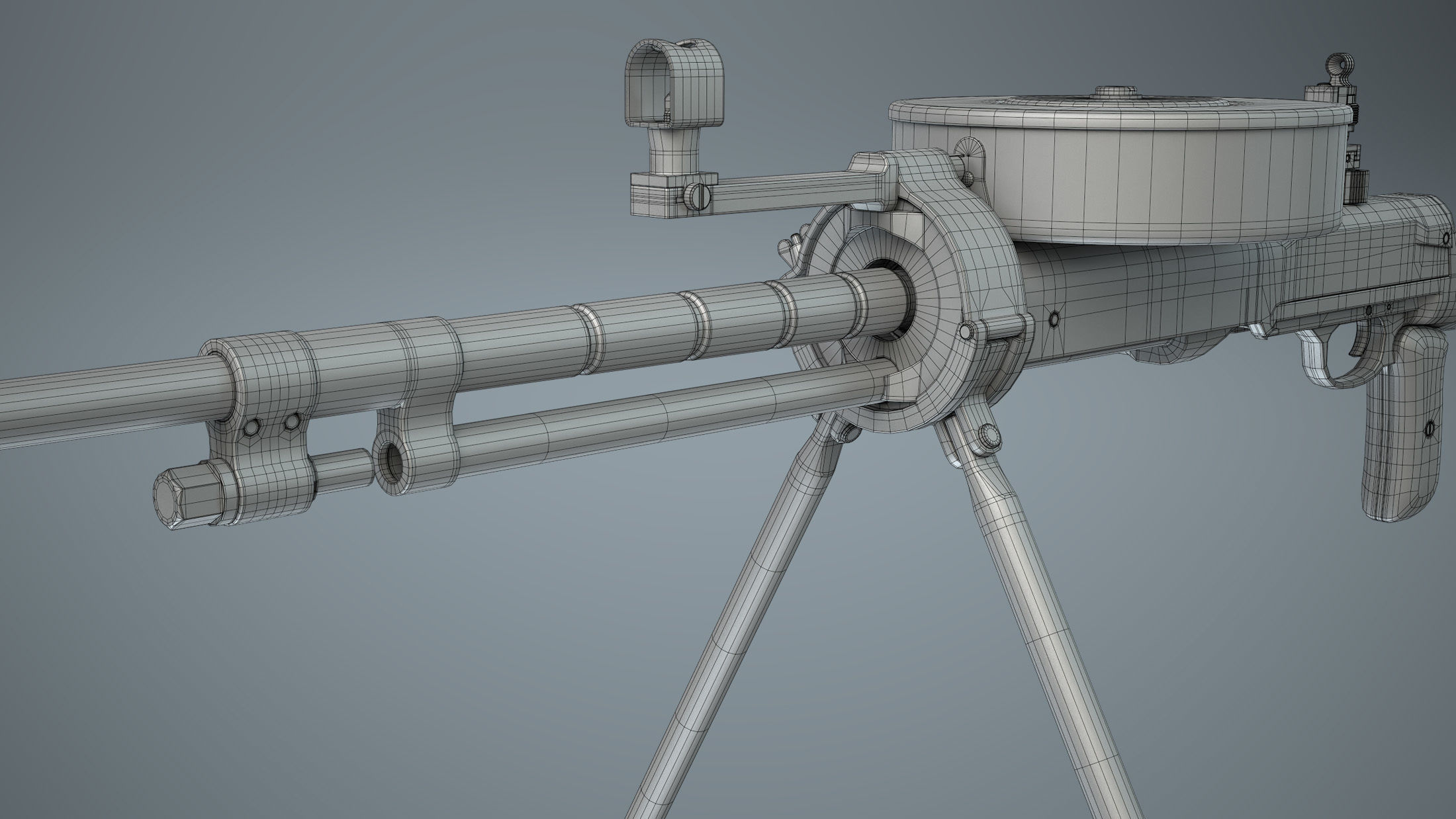 DT-29 Tank Machine Gun 3D model_24