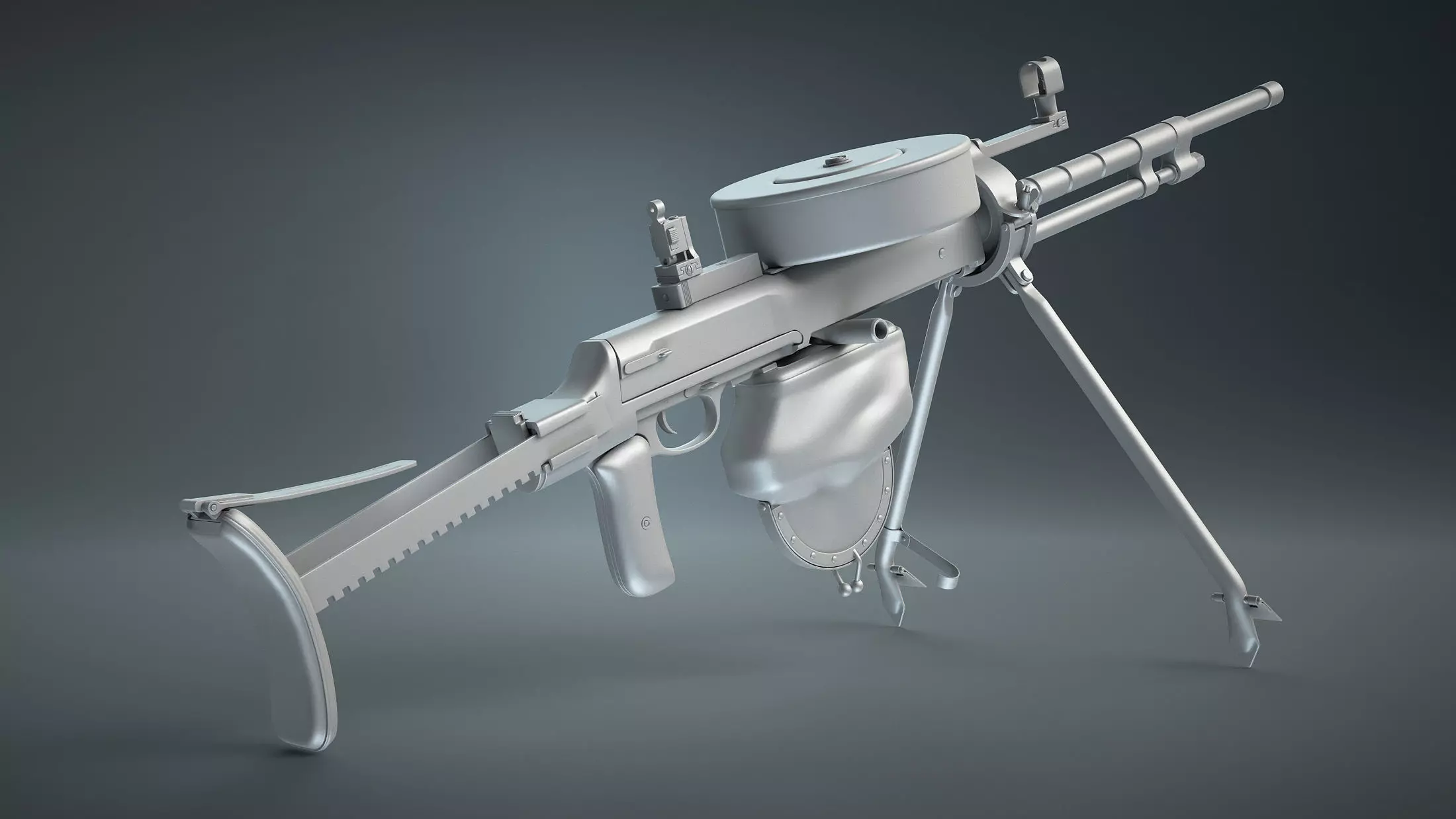 DT-29 Tank Machine Gun 3D model_0