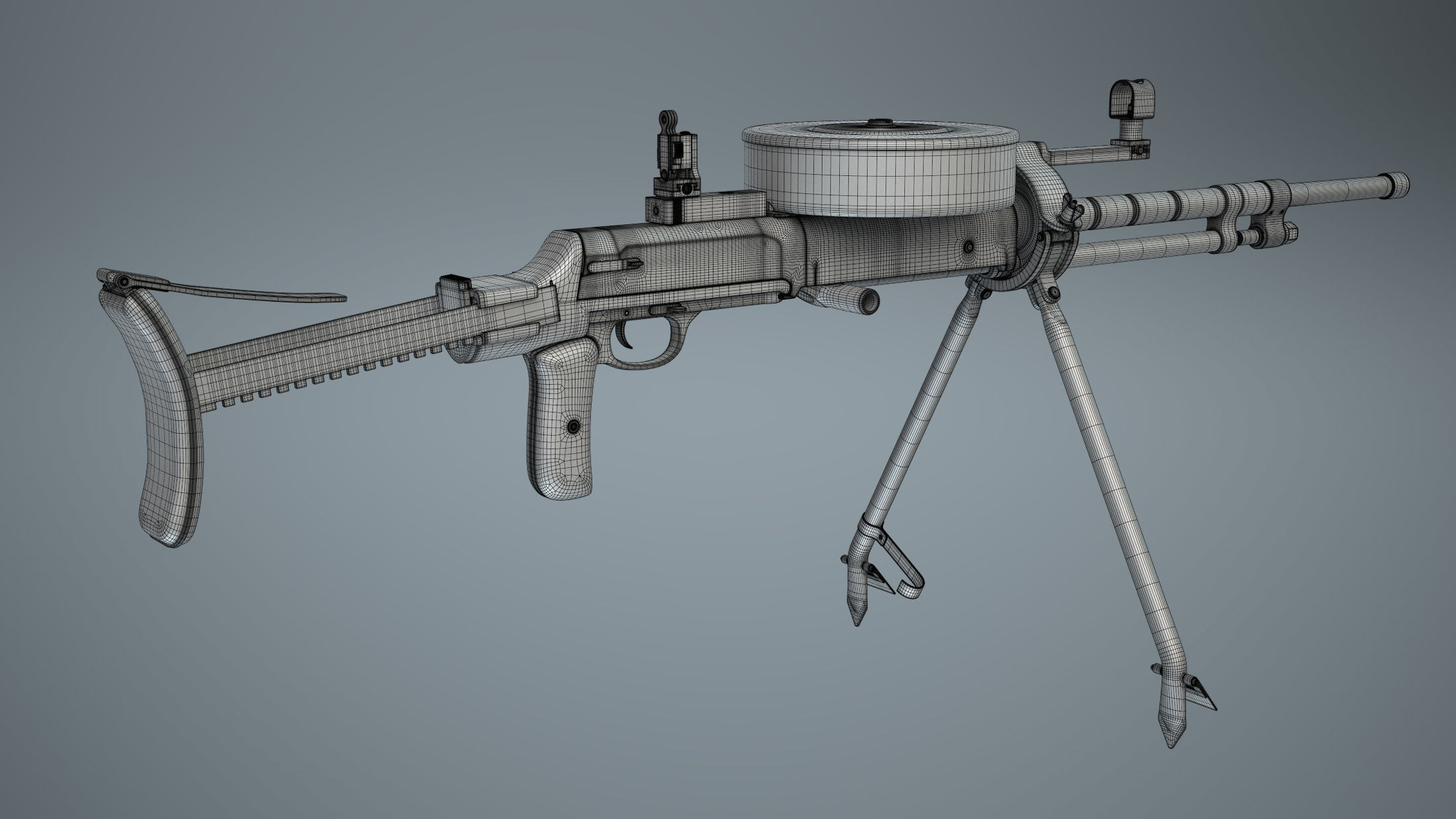 DT-29 Tank Machine Gun 3D model_23