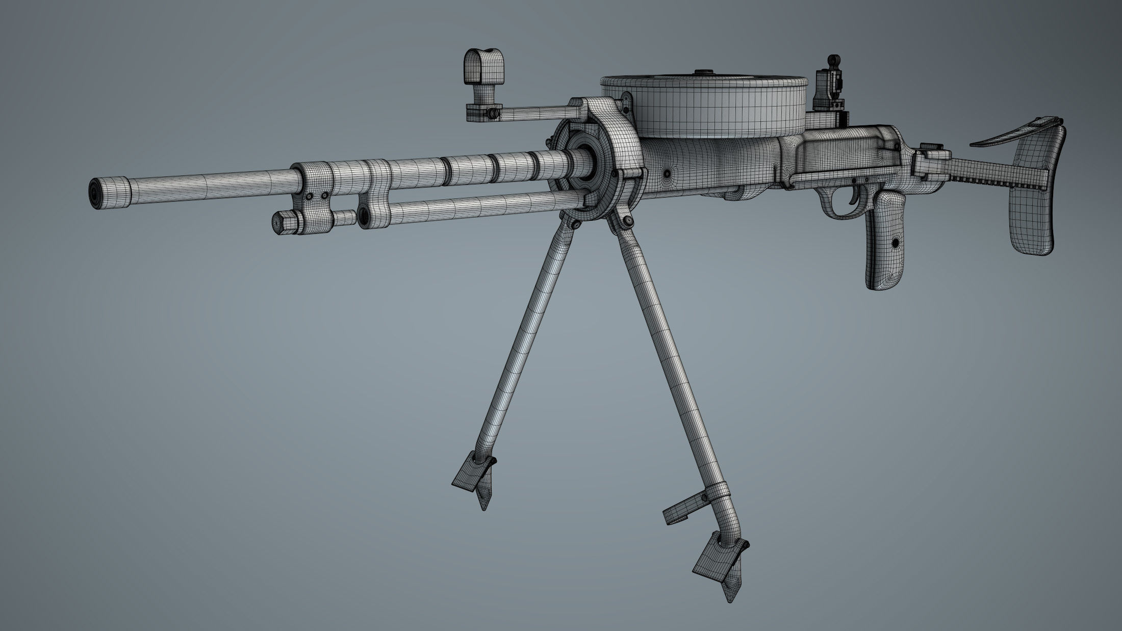 DT-29 Tank Machine Gun 3D model_21