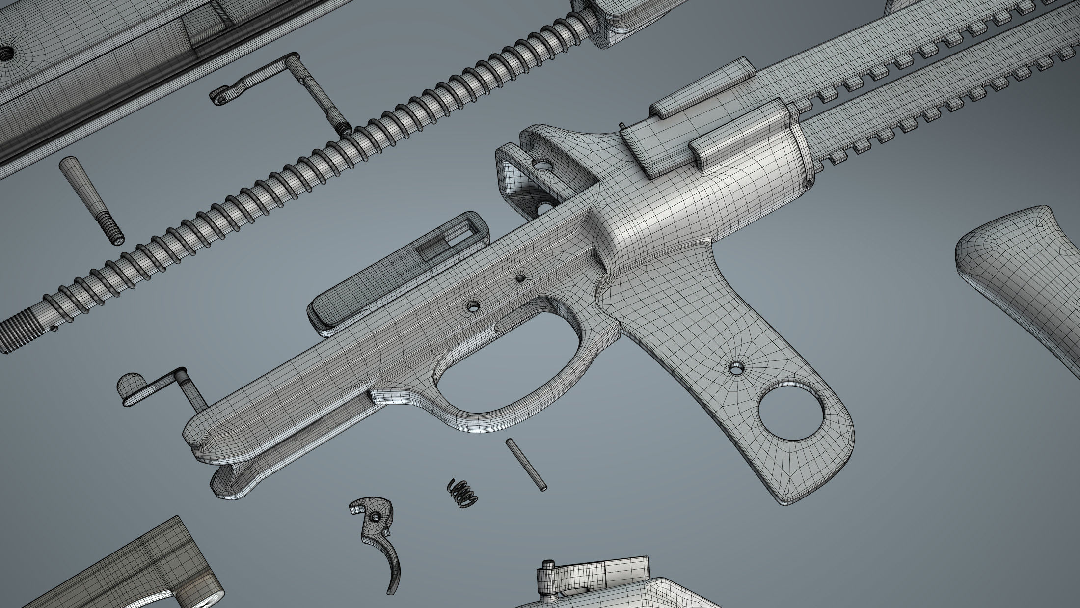 DT-29 Tank Machine Gun 3D model_30