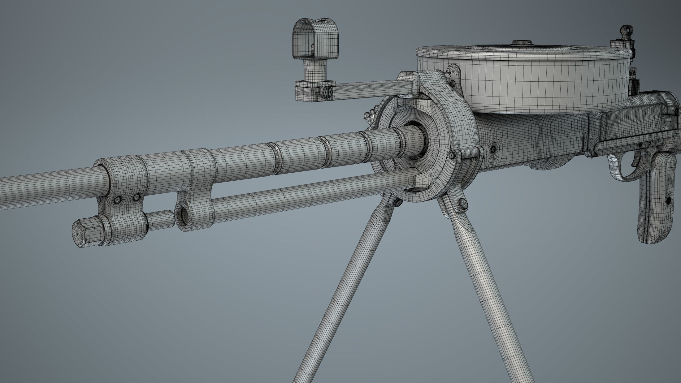 DT-29 Tank Machine Gun 3D model_25