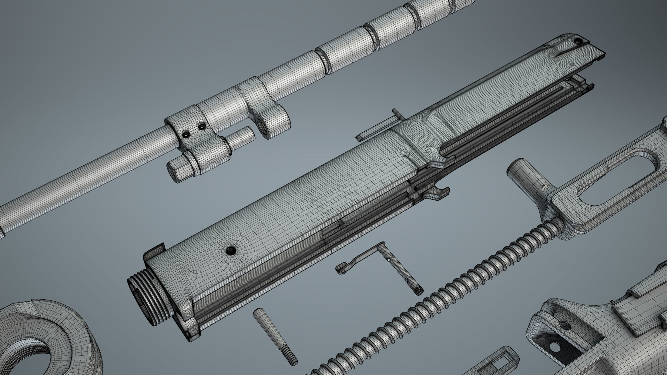 DT-29 Tank Machine Gun 3D model_31