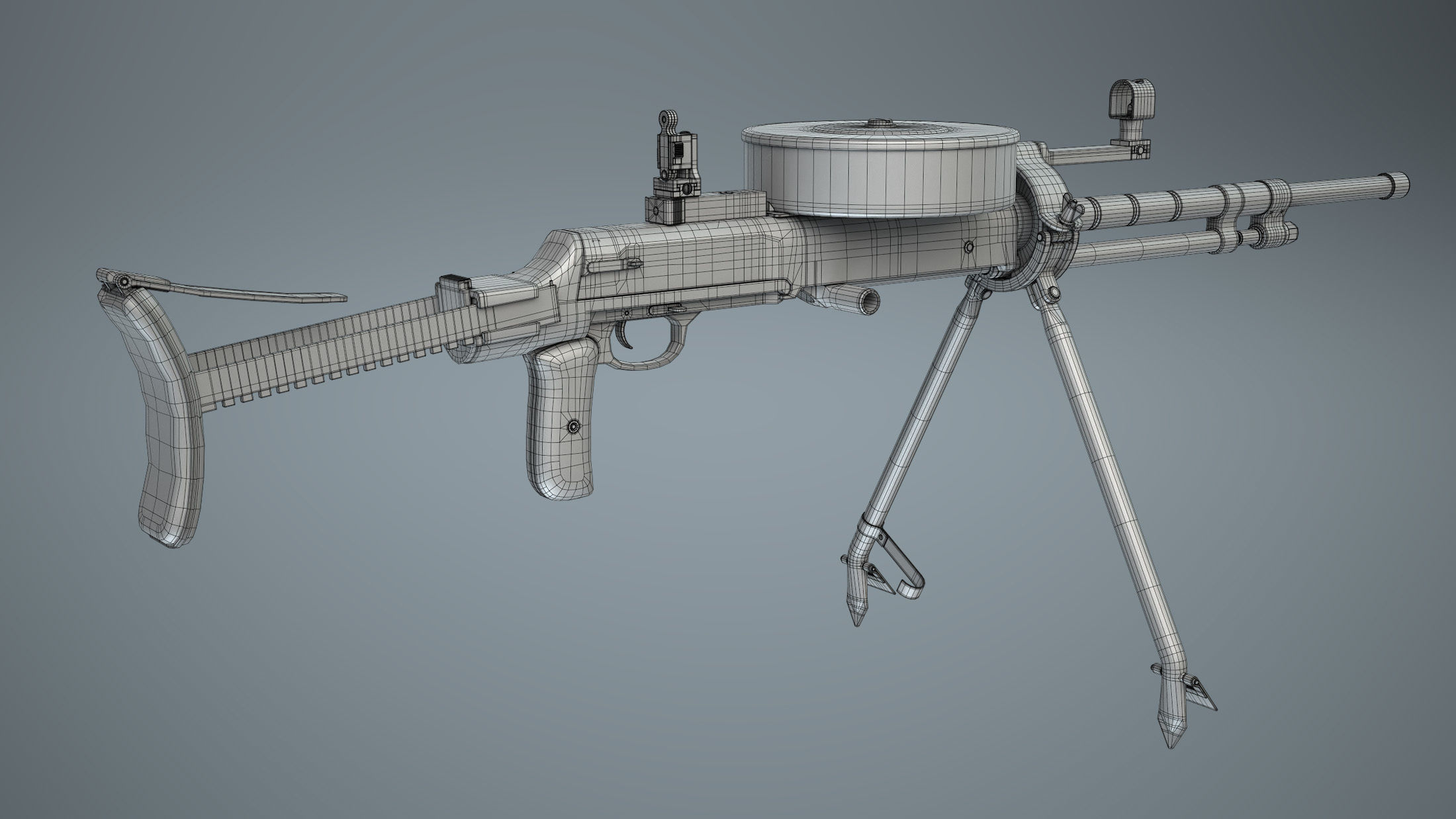 DT-29 Tank Machine Gun 3D model_22
