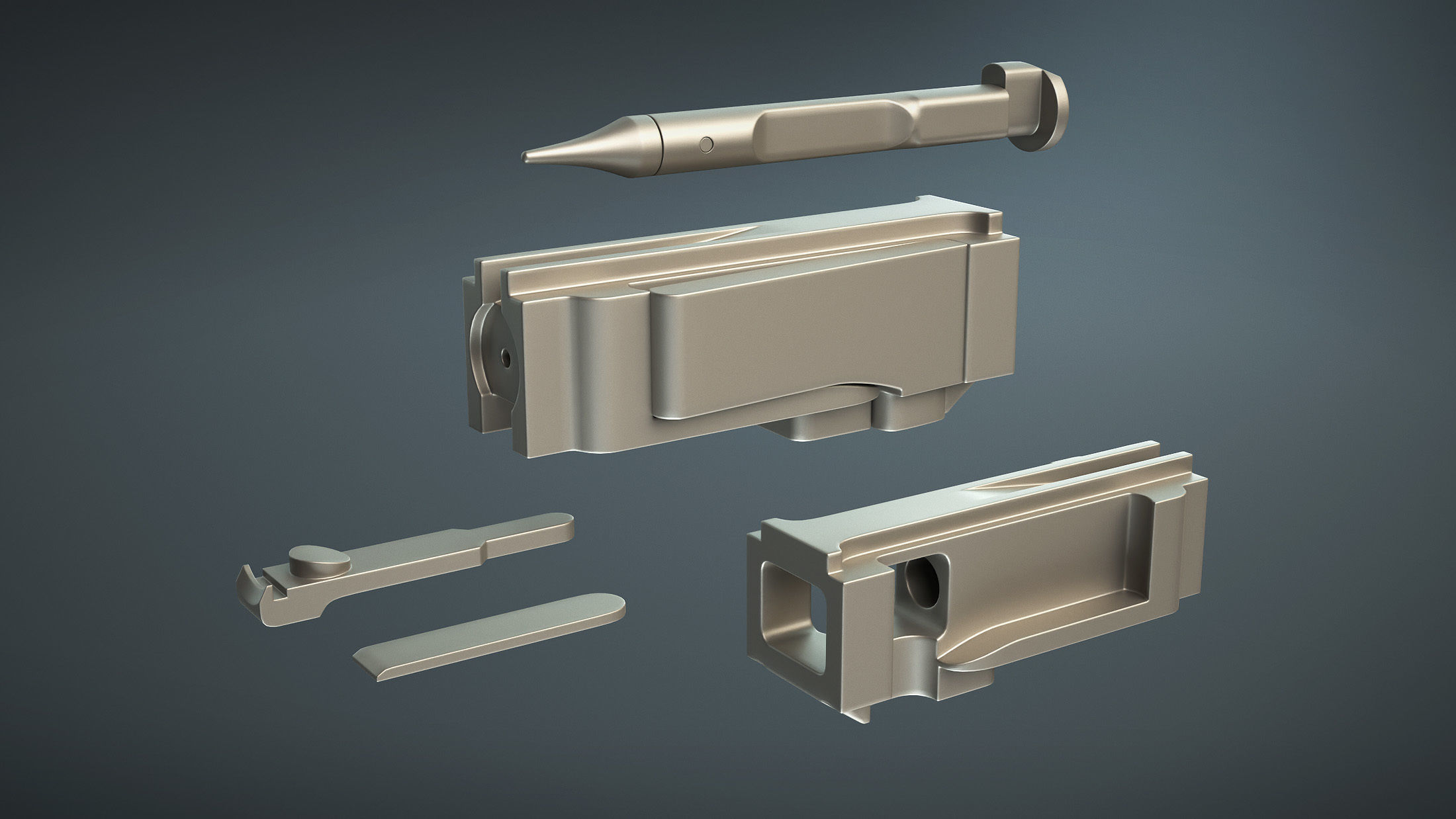 DT-29 Tank Machine Gun 3D model_19