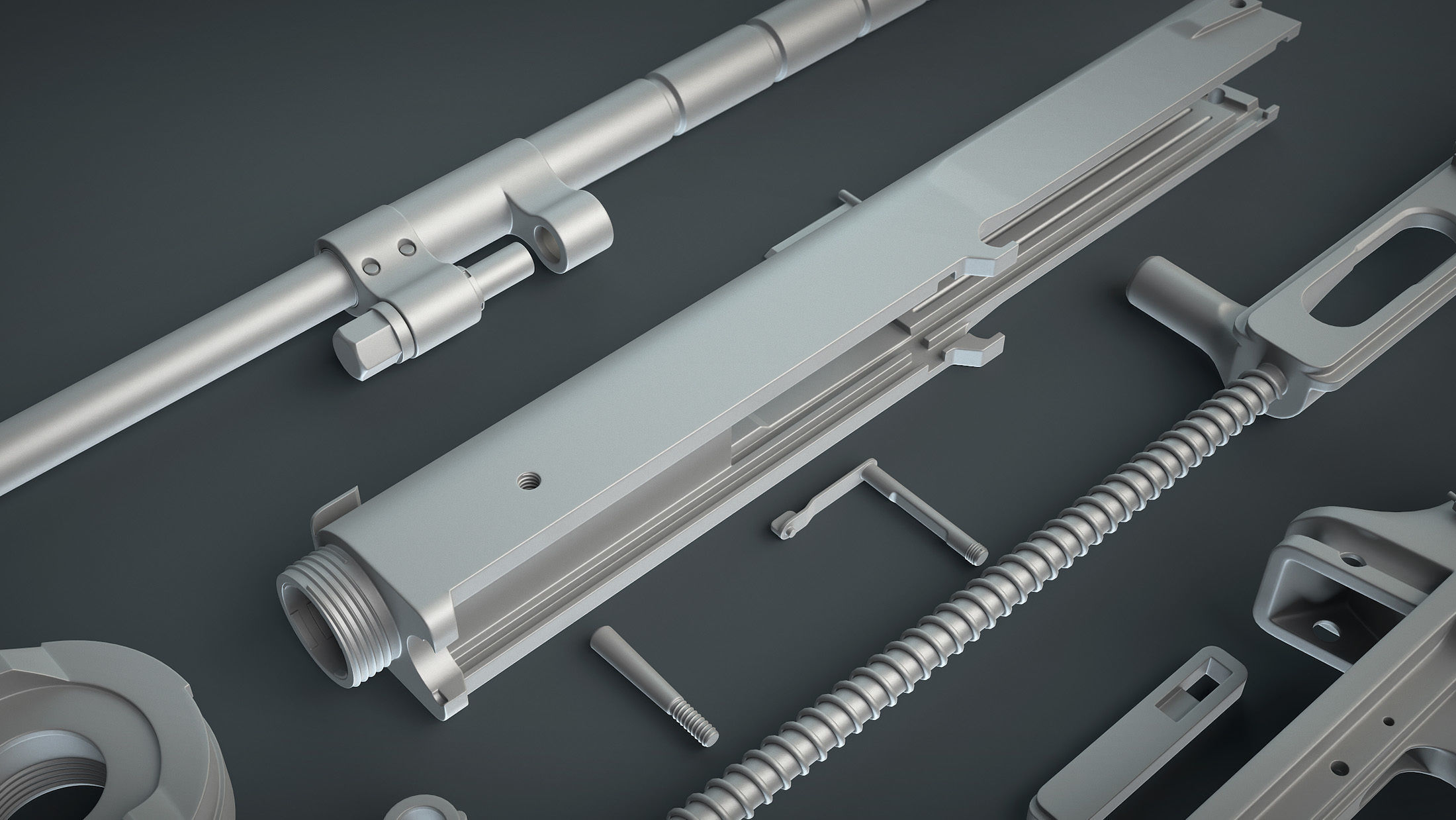 DT-29 Tank Machine Gun 3D model_15