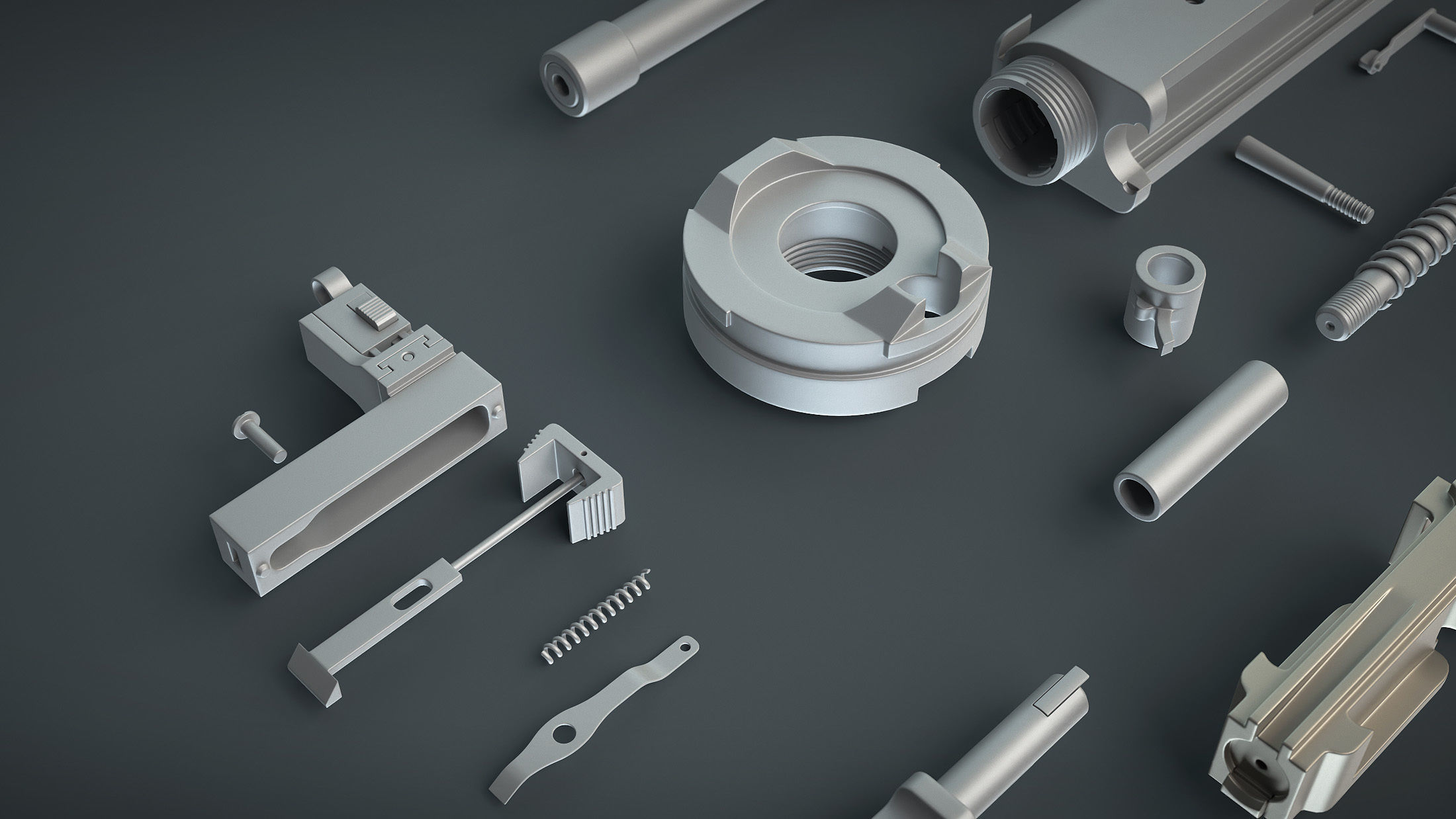 DT-29 Tank Machine Gun 3D model_16