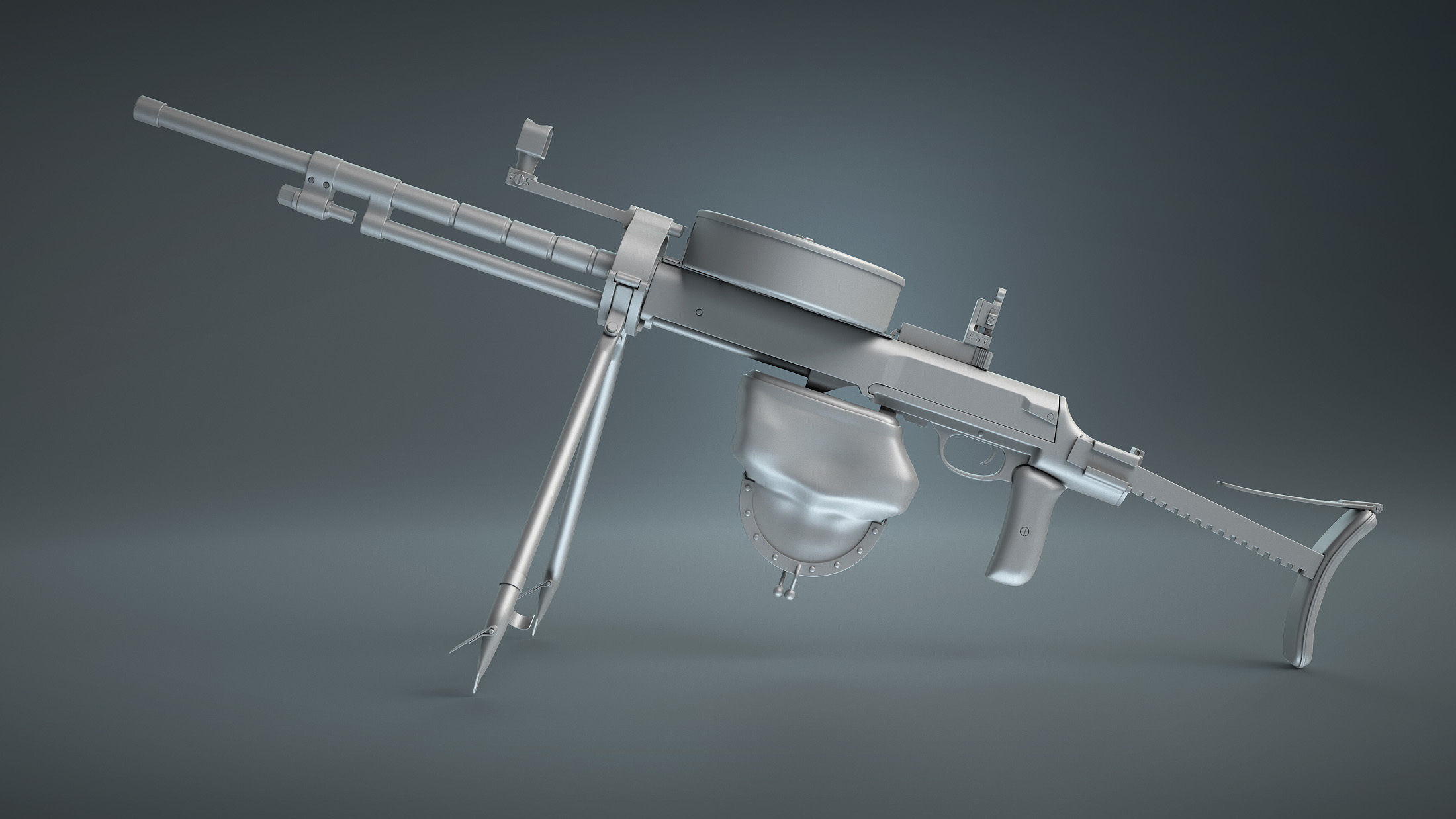 DT-29 Tank Machine Gun 3D model_4