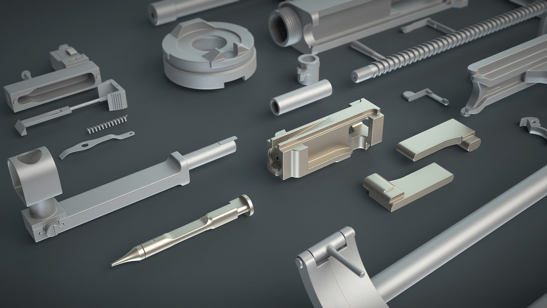 DT-29 Tank Machine Gun 3D model_13