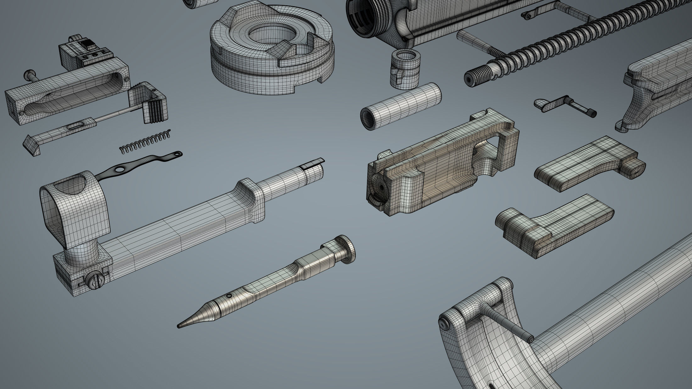 DT-29 Tank Machine Gun 3D model_29