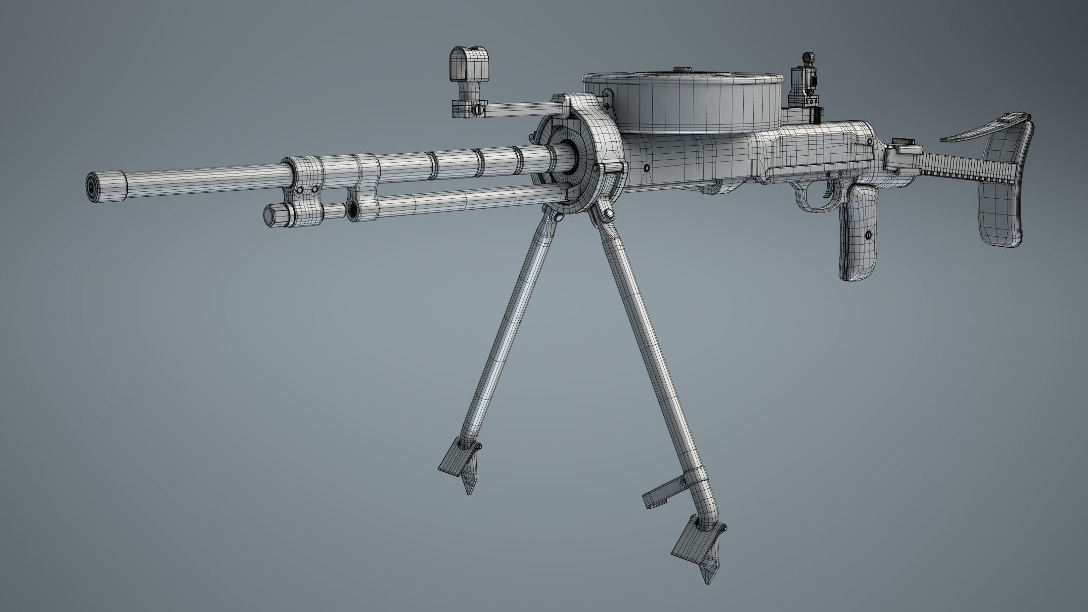 DT-29 Tank Machine Gun 3D model_20