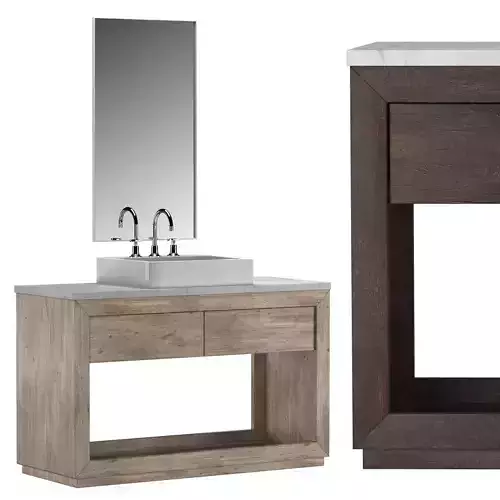 RECLAIMED OAK  WASHSTAND 3D model