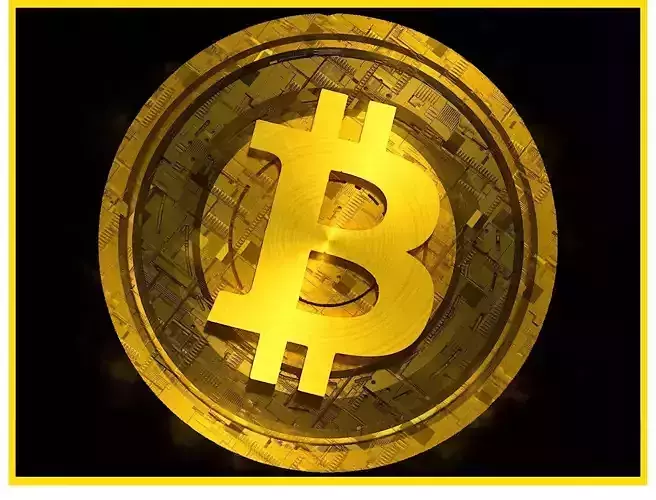 High Detailed Bitcoin Crypto Coin Token Blockchain Nft 0100