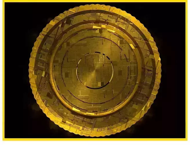 High Detailed Bitcoin Crypto Coin Token Blockchain Nft 0099