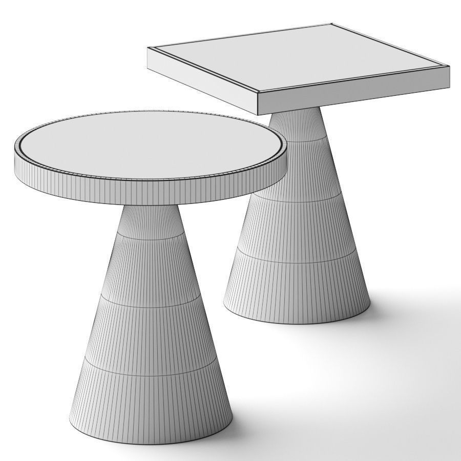 Meridiani Cone Open Air Coffee Table 3D model_1