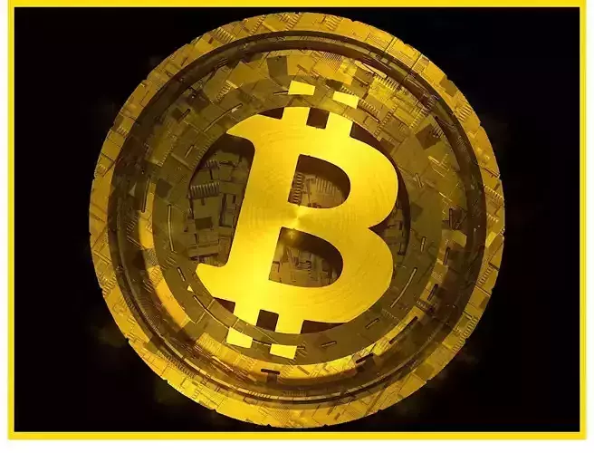 High Detailed Bitcoin Crypto Coin Token Blockchain Nft 0093