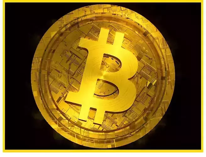 High Detailed Bitcoin Crypto Coin Token Blockchain Nft 0090