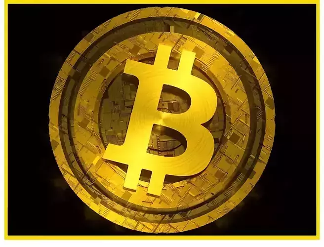 High Detailed Bitcoin Crypto Coin Token Blockchain Nft 0089