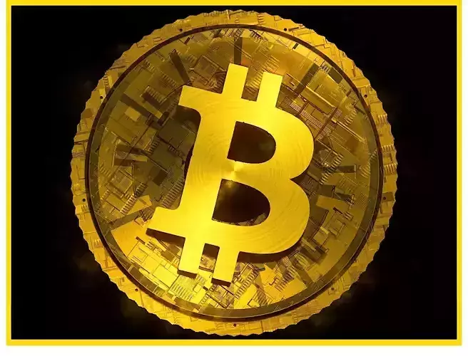 High Detailed Bitcoin Crypto Coin Token Blockchain Nft 0086