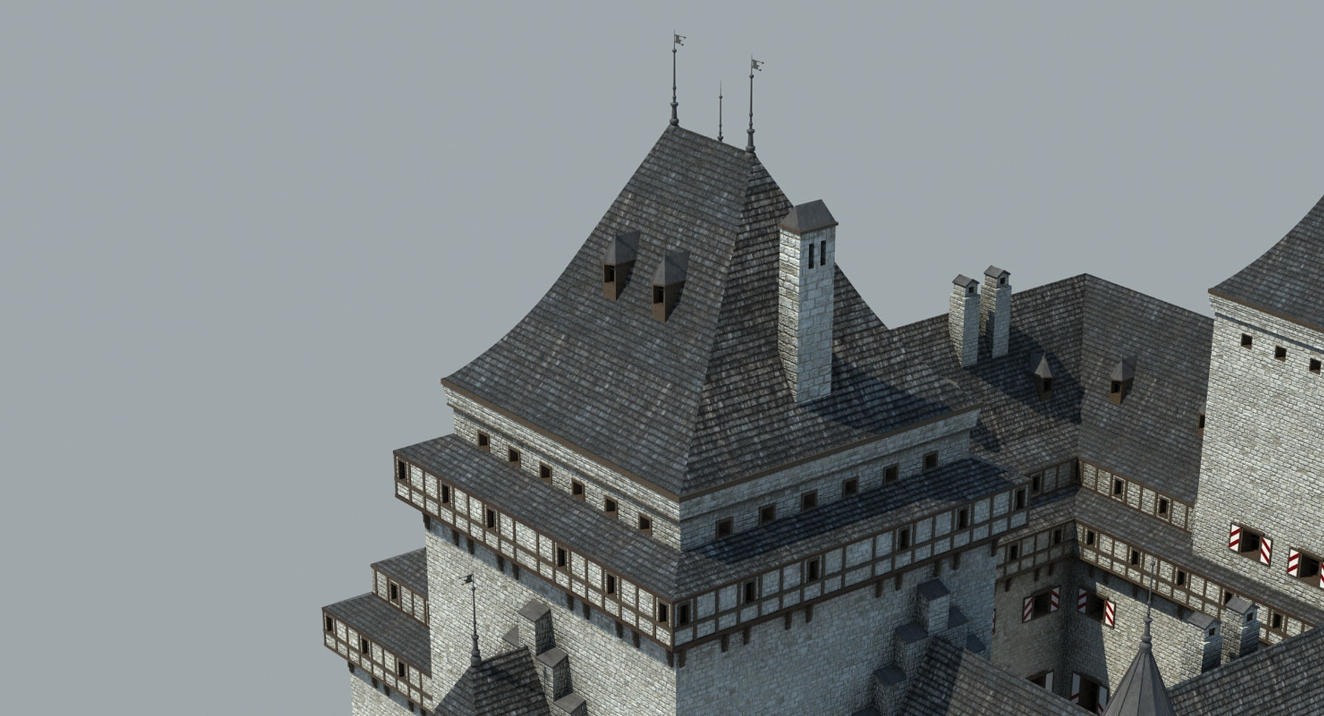 Medieval Castle 3 3D model_10