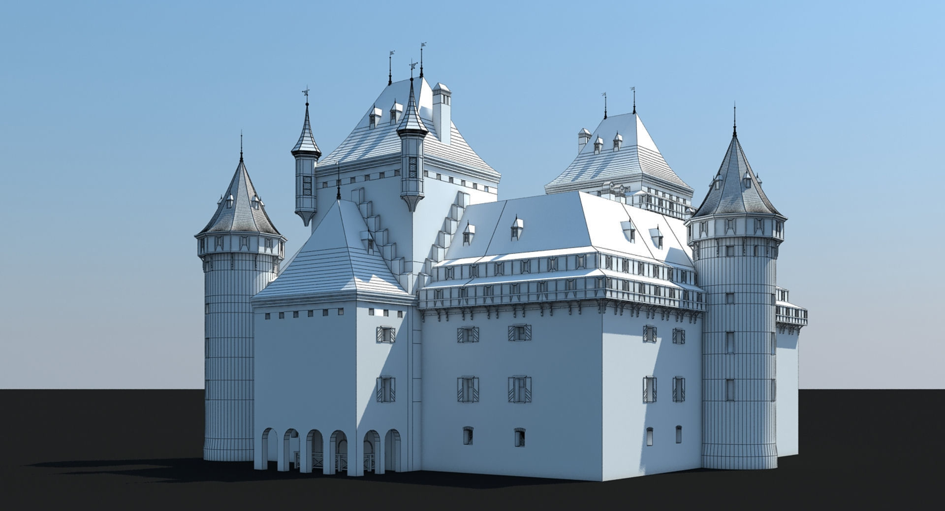 Medieval Castle 3 3D model_16