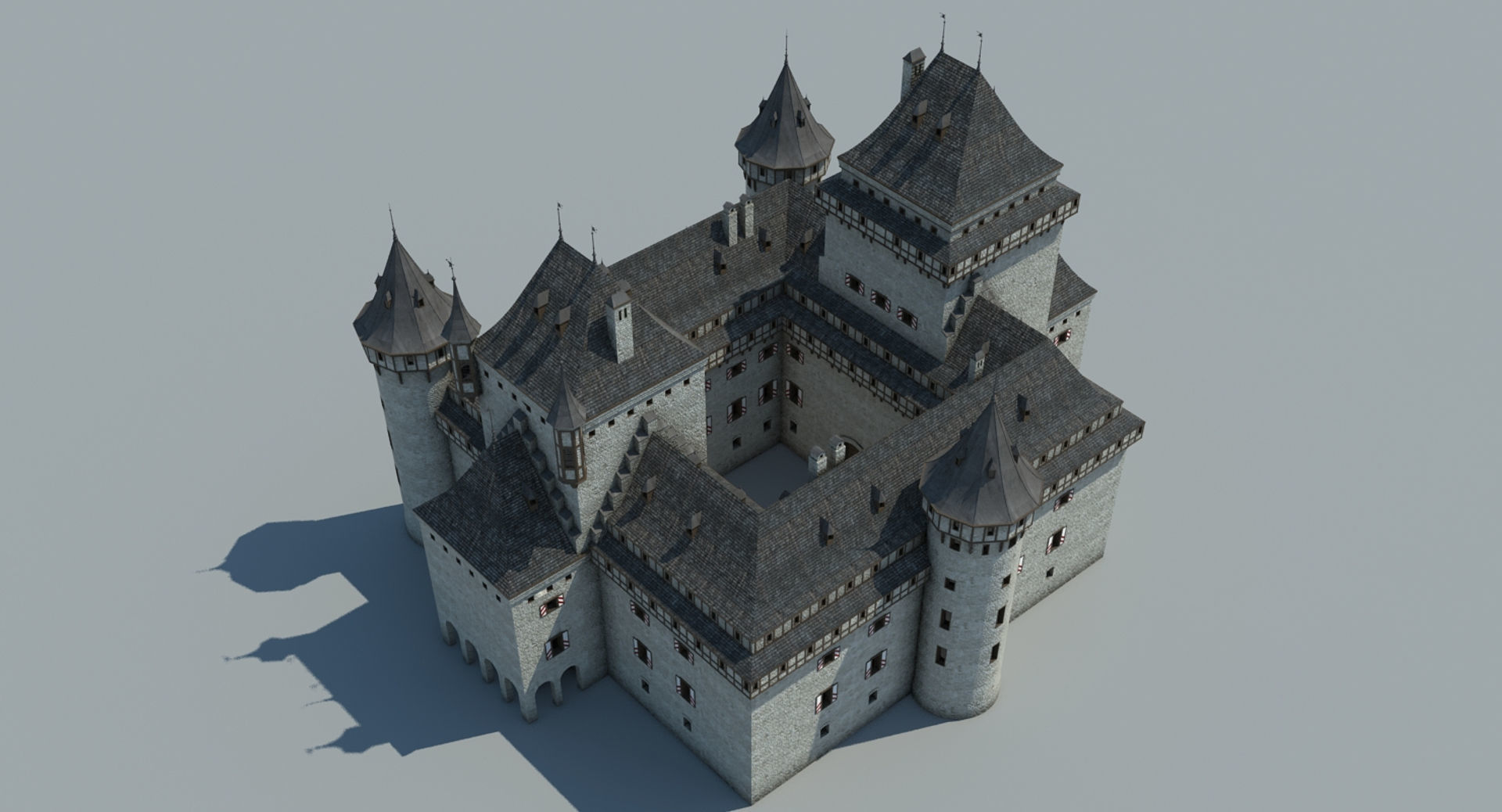 Medieval Castle 3 3D model_6