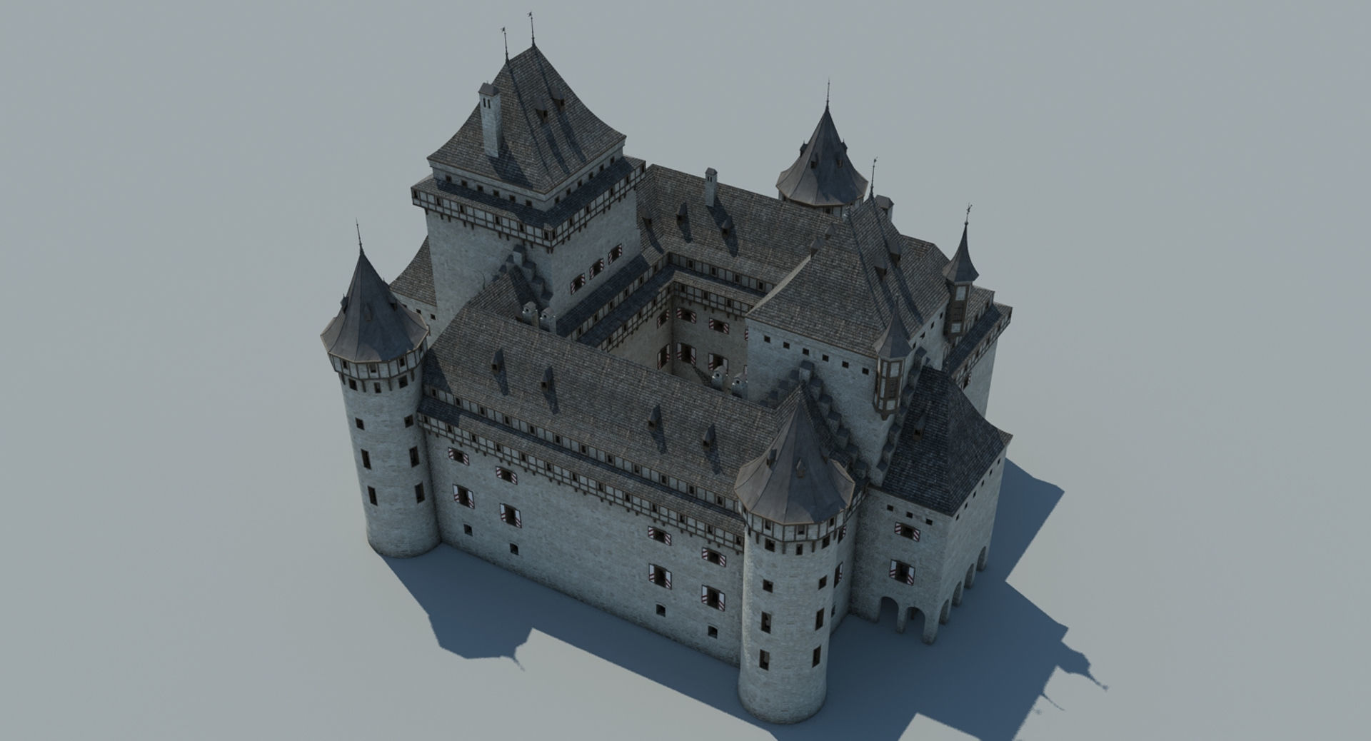 Medieval Castle 3 3D model_7