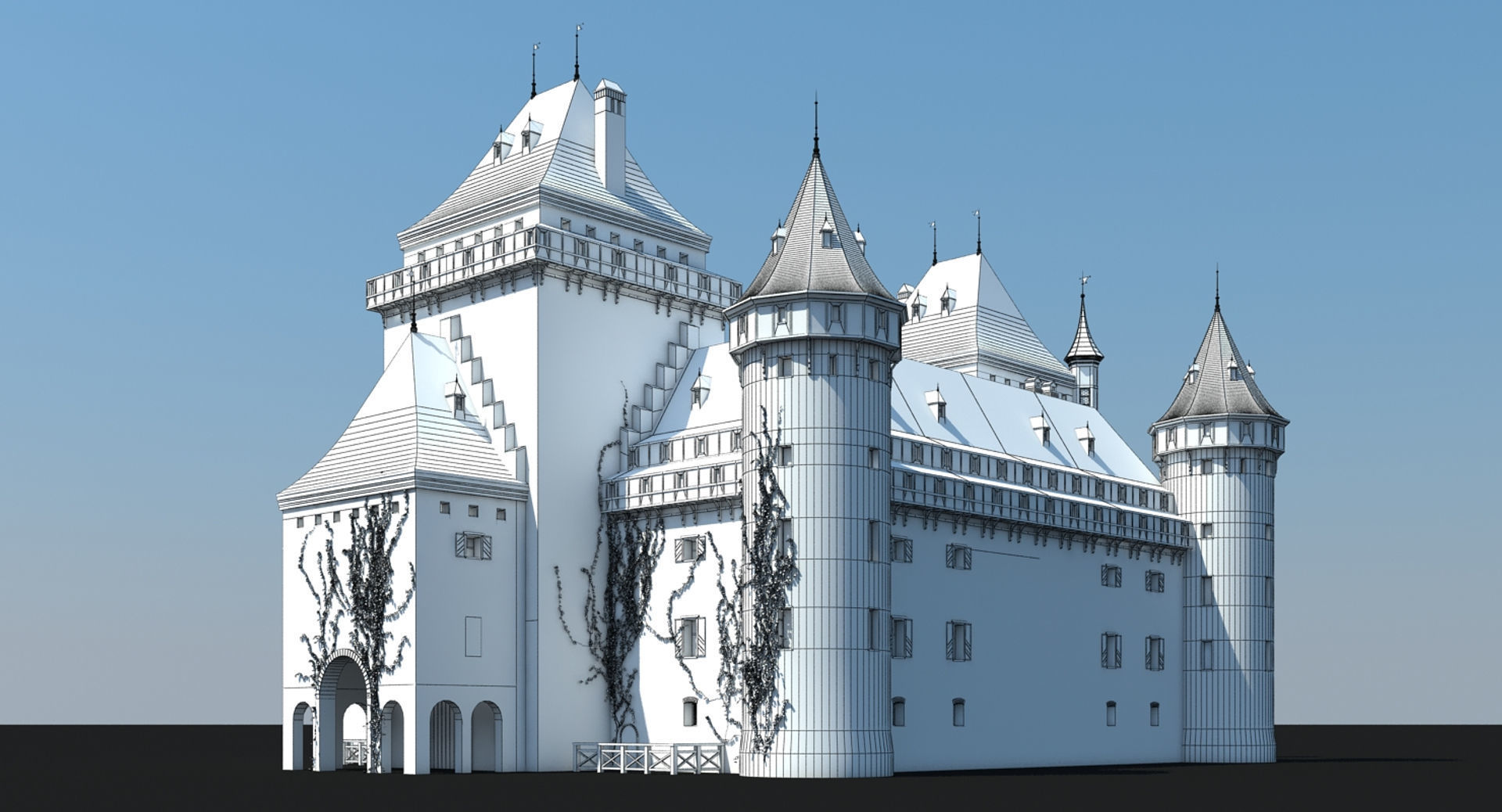 Medieval Castle 3 3D model_14
