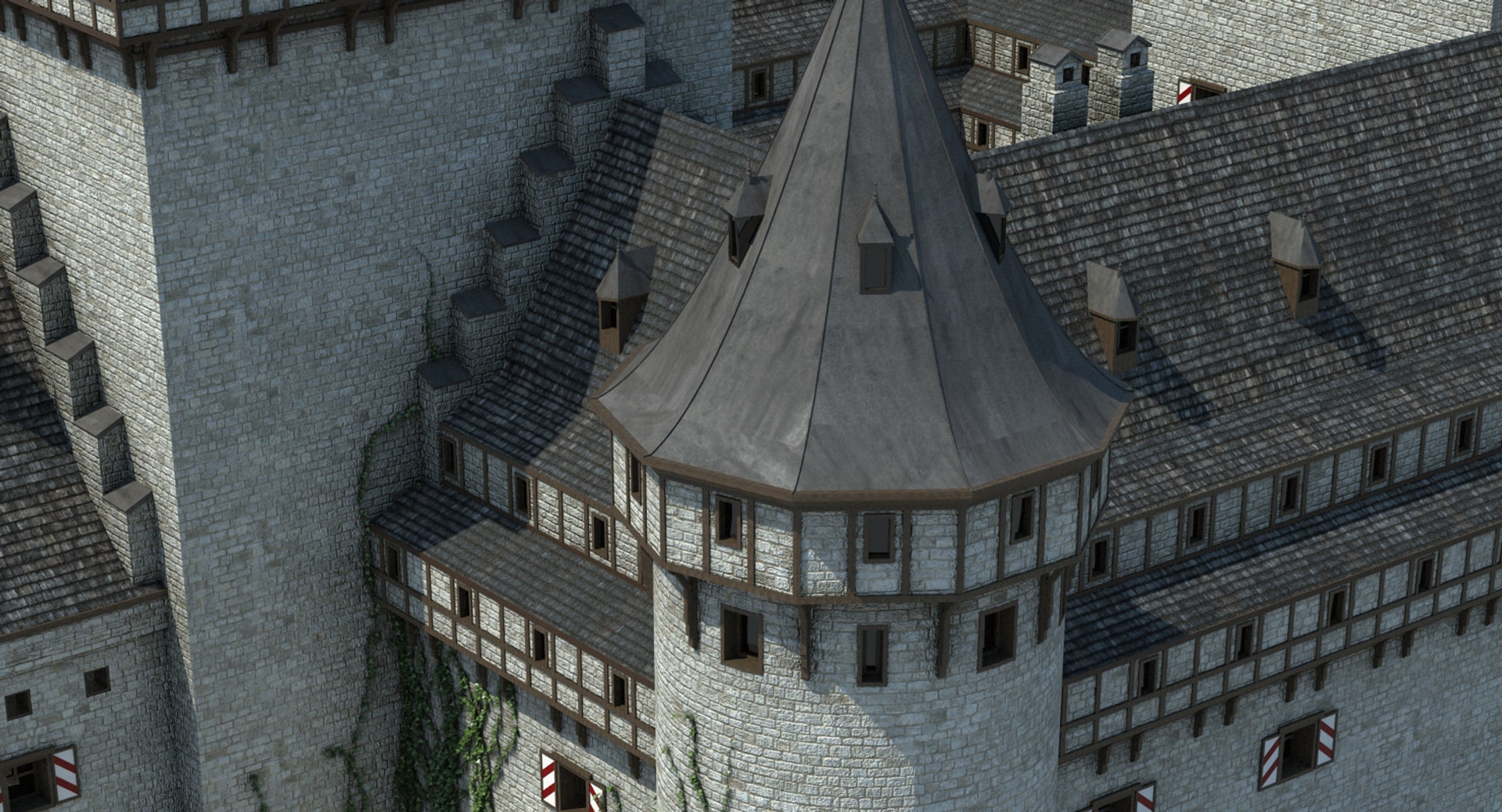 Medieval Castle 3 3D model_9