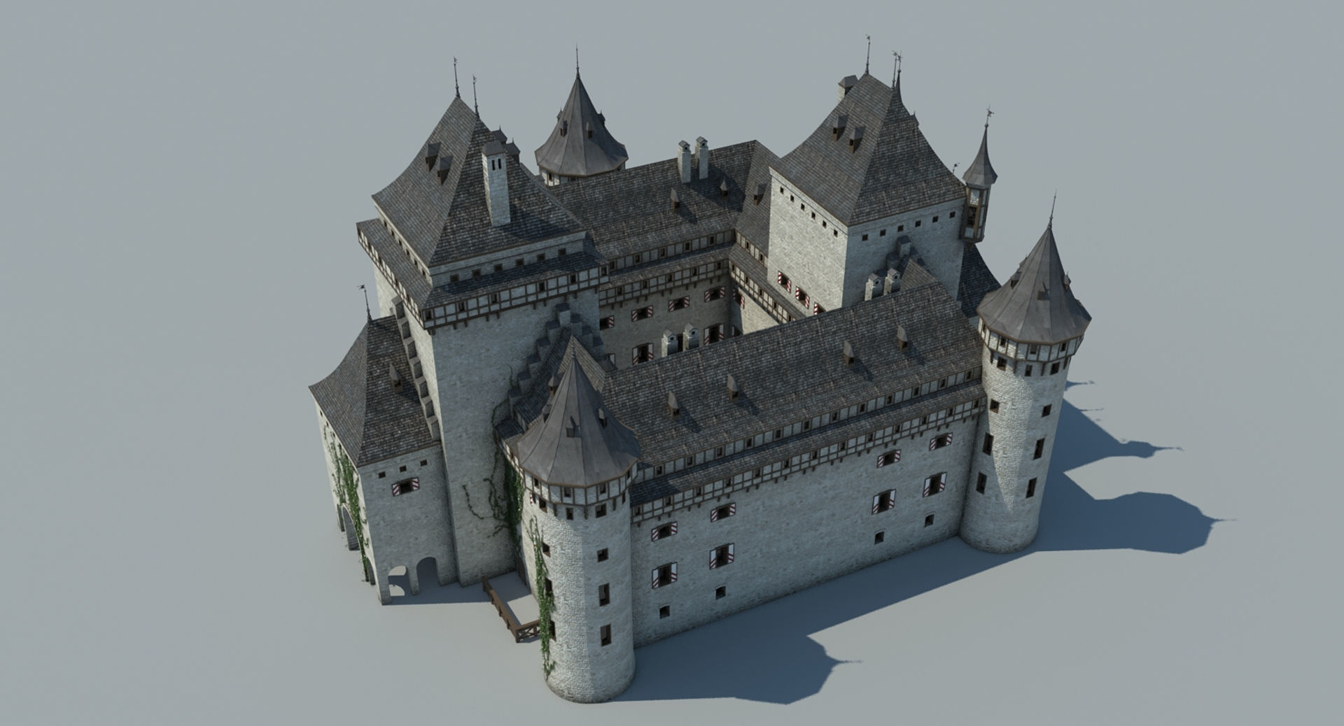 Medieval Castle 3 3D model_4