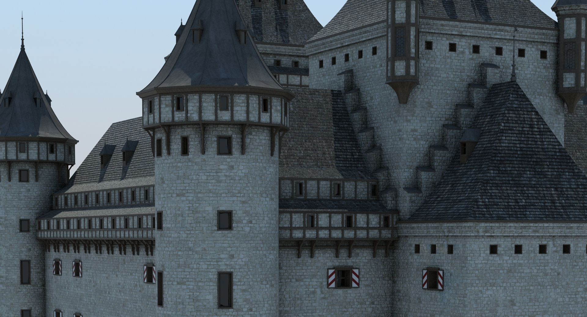 Medieval Castle 3 3D model_11