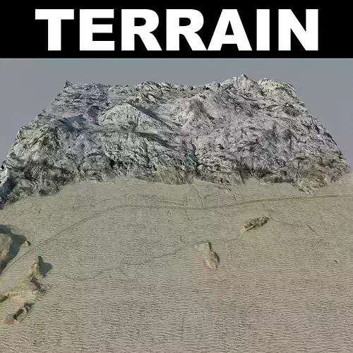 Desert Terrain 5 3D model