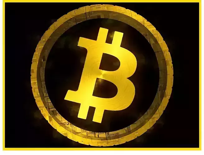 High Detailed Bitcoin Crypto Coin Token Blockchain Nft 0074