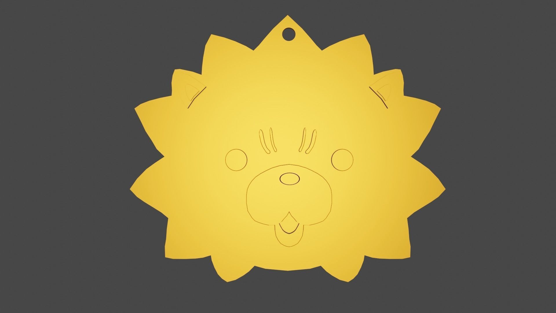 BLEACH Kon-sama keychain 3D print model_1