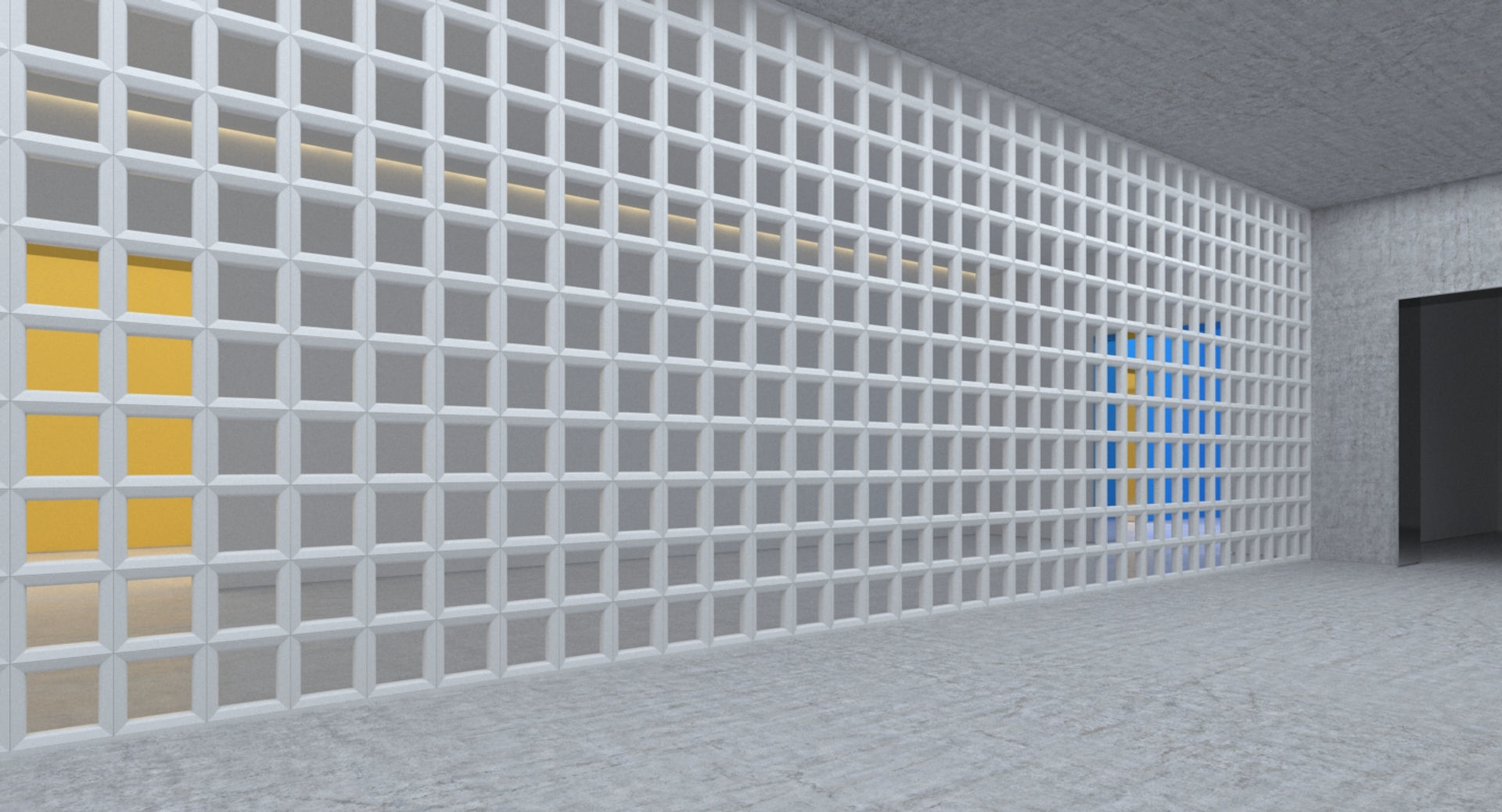 Abstract Hallway 14 3D model_11