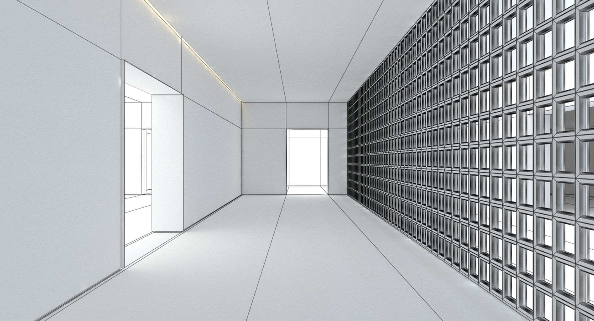 Abstract Hallway 14 3D model_2