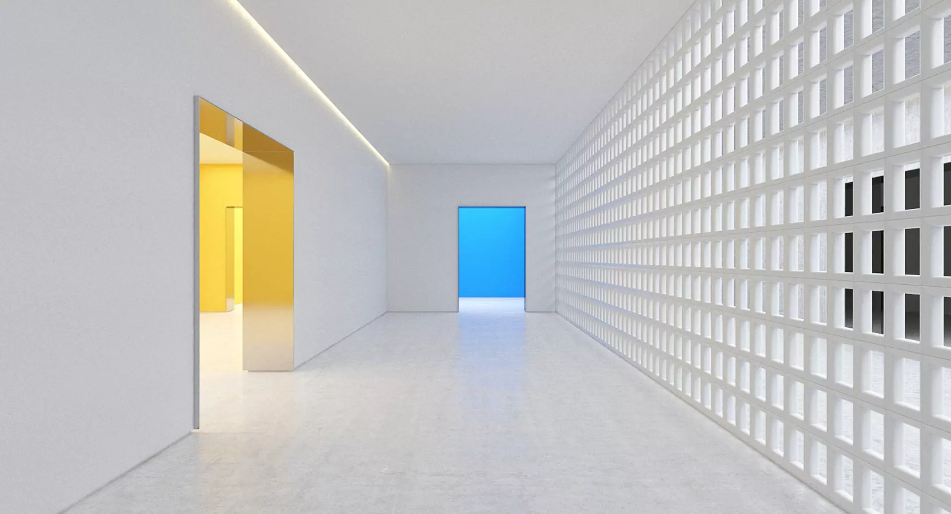 Abstract Hallway 14 3D model_0