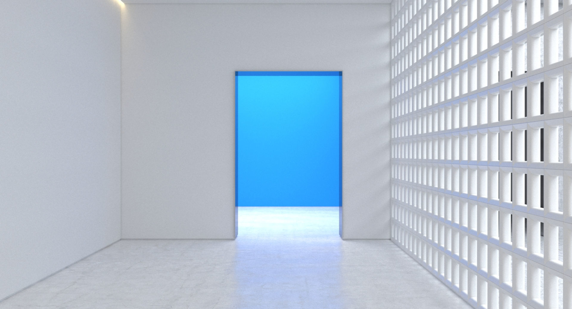 Abstract Hallway 14 3D model_7