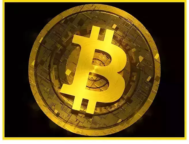 High Detailed Bitcoin Crypto Coin Token Blockchain Nft 0070