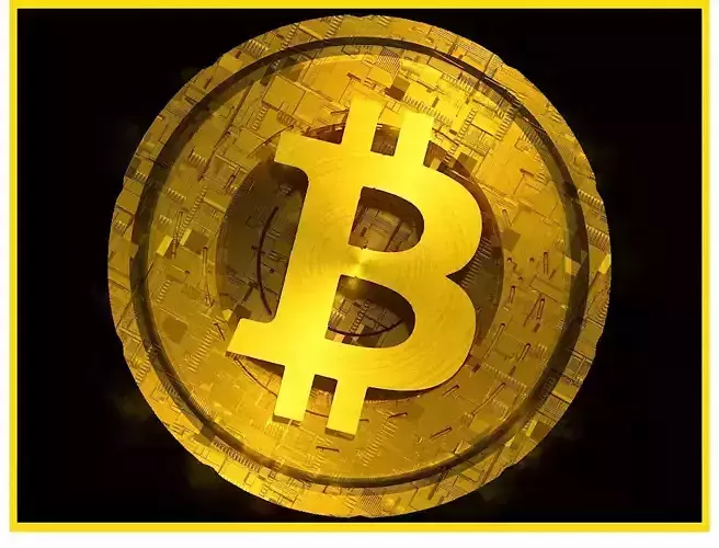 High Detailed Bitcoin Crypto Coin Token Blockchain Nft 0067