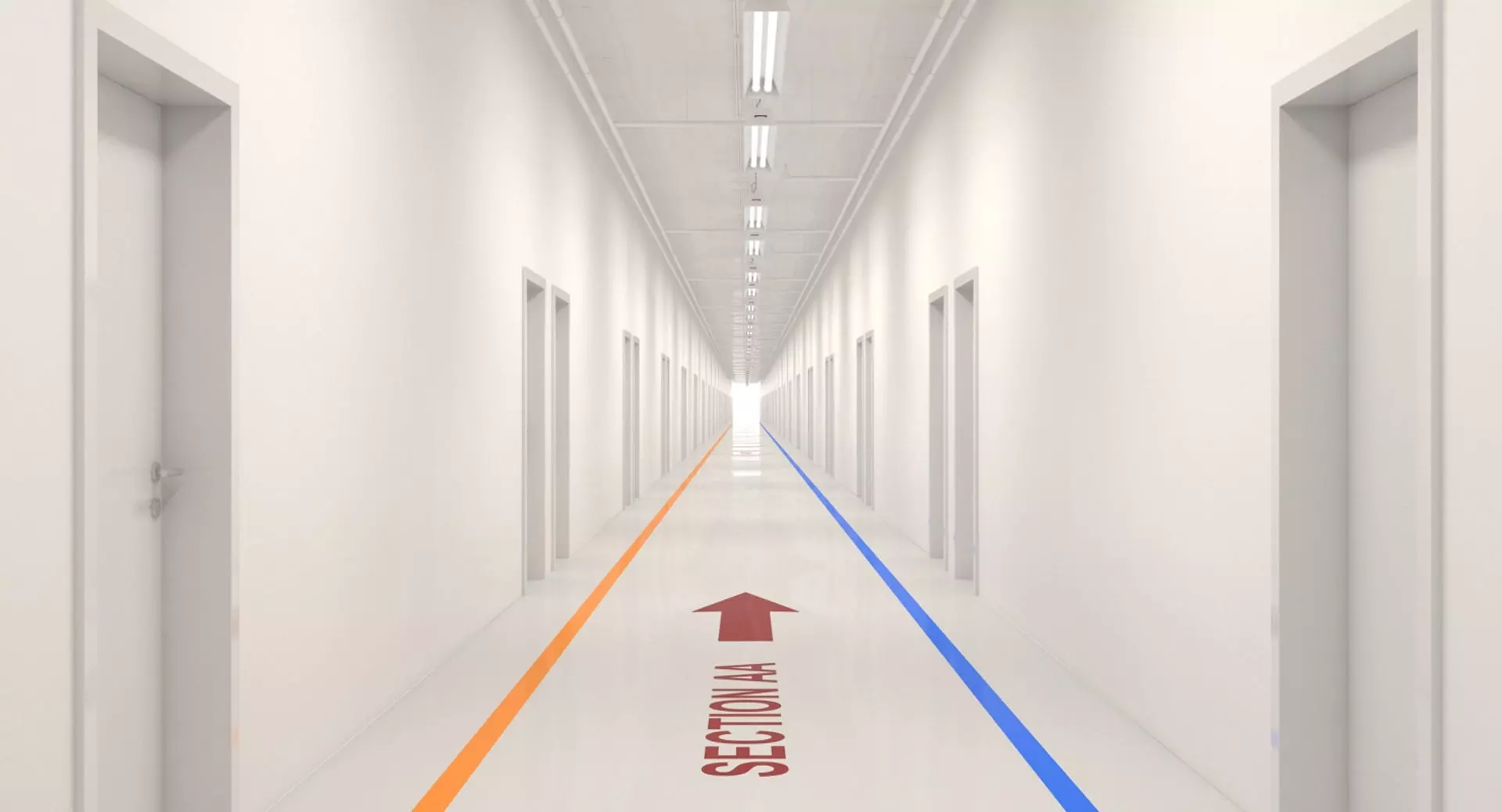 Minimalist Hallway 5 3D model
