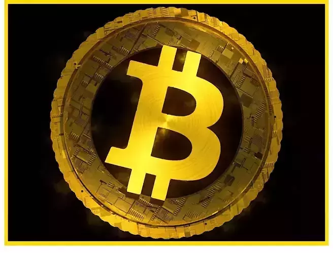 High Detailed Bitcoin Crypto Coin Token Blockchain Nft 0066