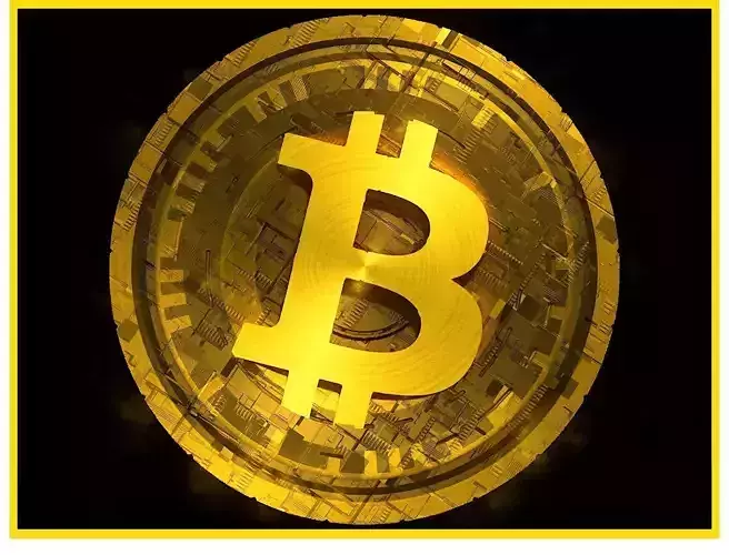 High Detailed Bitcoin Crypto Coin Token Blockchain Nft 0055