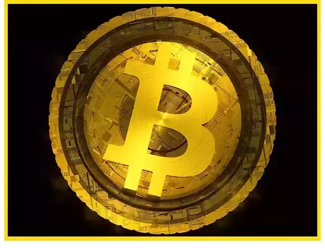 High Detailed Bitcoin Crypto Coin Token Blockchain Nft 0053